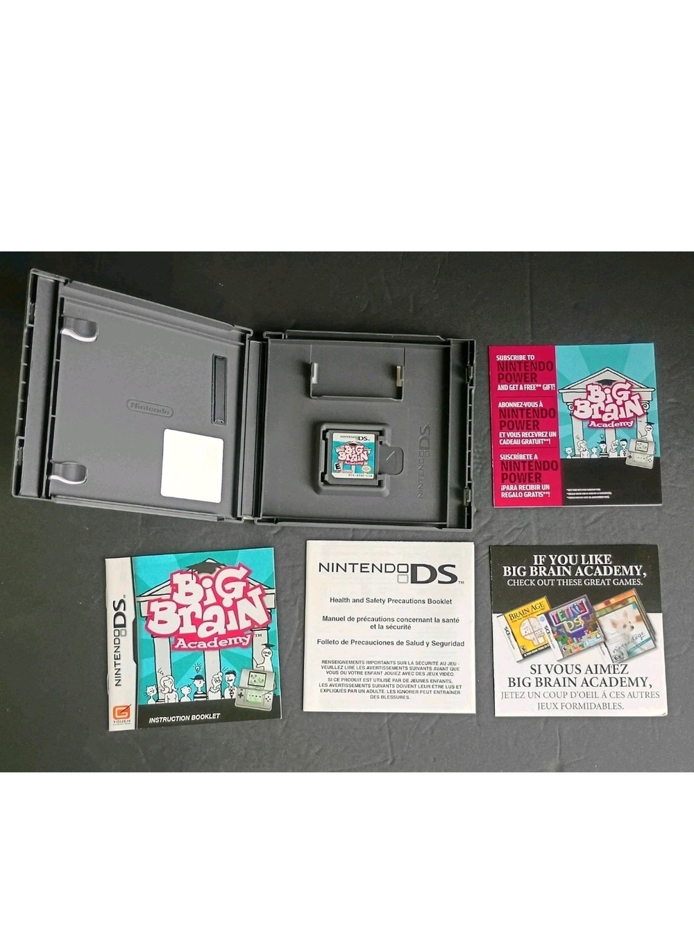 Big Brain Academy Nintendo DS CIB Tested Working DS Brain Training Mini-Games